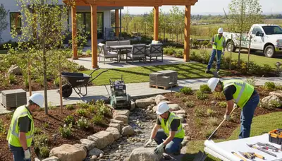Landscape design for tree service in West Palm Beach, FL, creating storm-conscious outdoor spaces