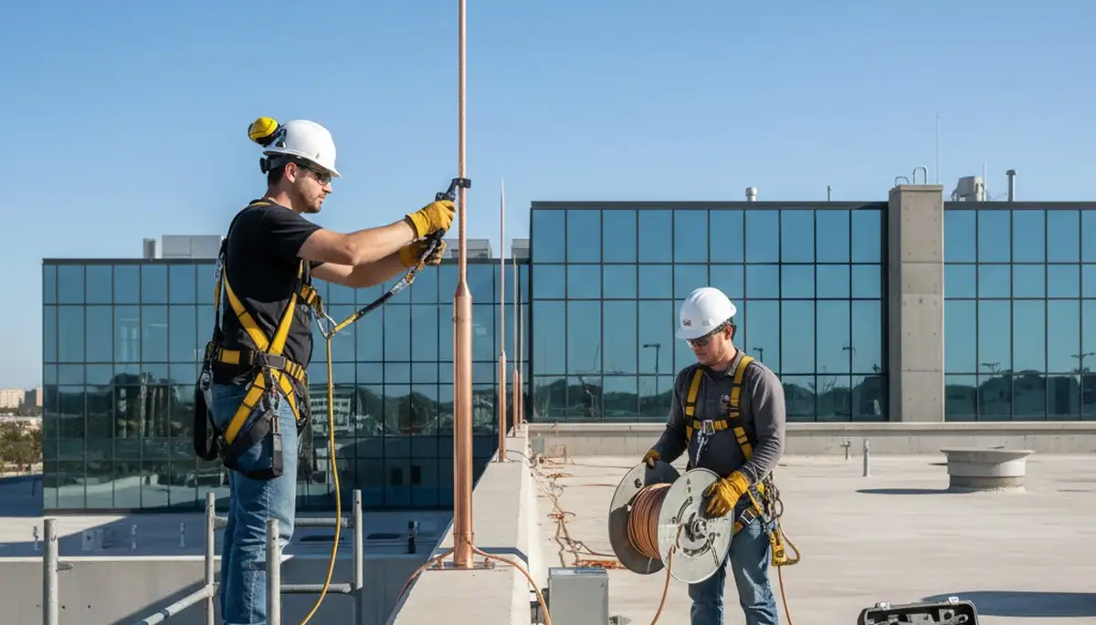 Tree lightning protection installation in West Palm Beach, FL by Arbor Tree Care