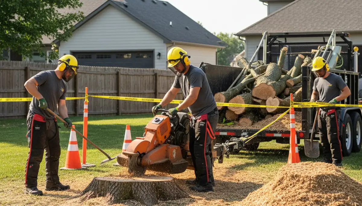 Stump removal service in West Palm Beach, FL for safe, clean yard restoration