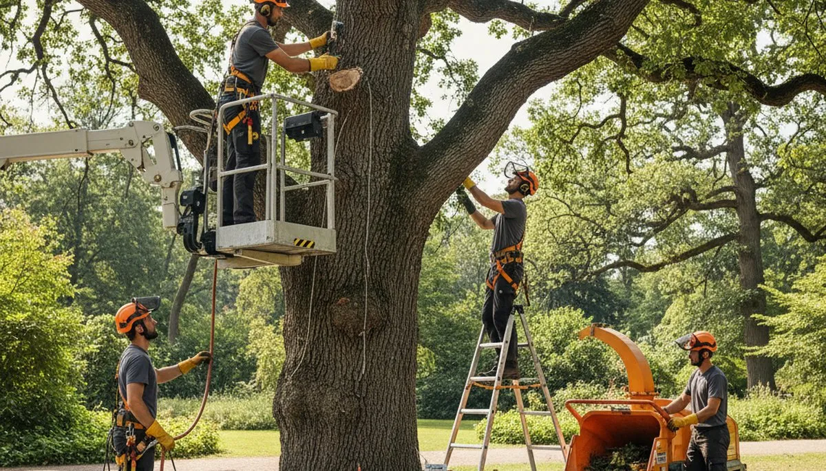 West Palm Beach arborist treating tree disease to protect trees from fungus and decay