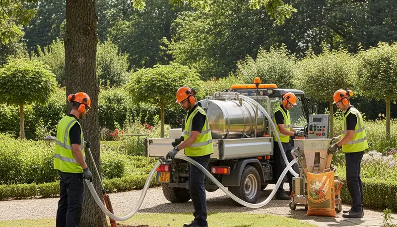 West Palm Beach arborist fertilizing a tree to support healthy growth and care