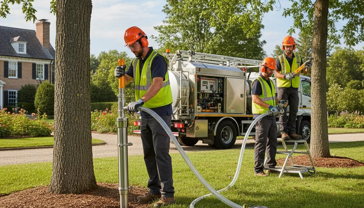 Arbor Tree Care fertilizing trees in West Palm Beach, FL for healthier growth