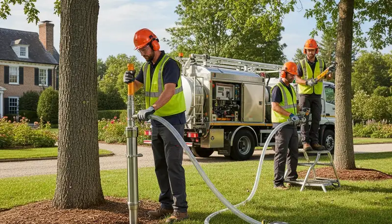 Arbor Tree Care fertilizing trees in West Palm Beach, FL for healthier growth