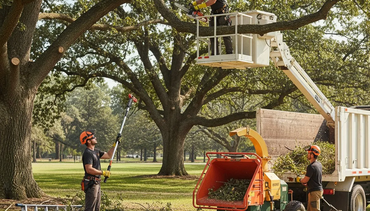 West Palm Beach arborist pruning trees for safer, healthier landscape maintenance