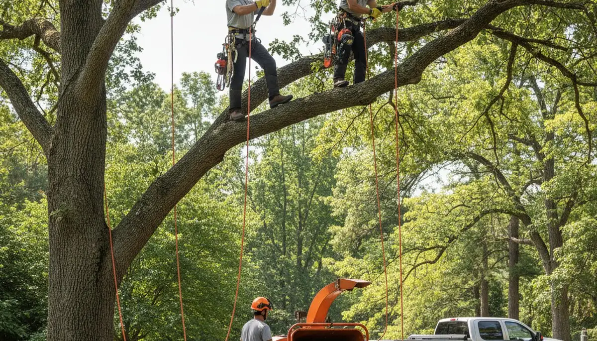 West Palm Beach arborist pruning a tree to improve health and reduce hazards