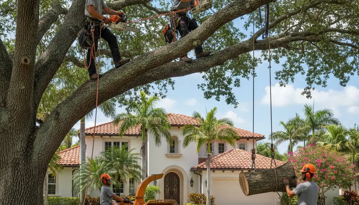 West Palm Beach, FL tree removal crew serving residential and commercial properties