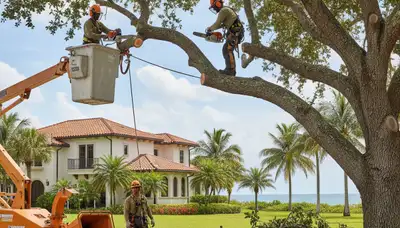 West Palm Beach, FL tree removal crew serving residential and commercial properties