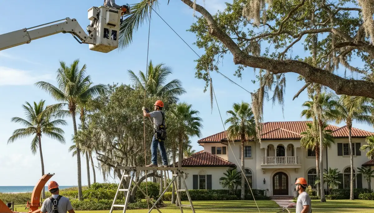 West Palm Beach, FL tree removal crew serving residential and commercial properties