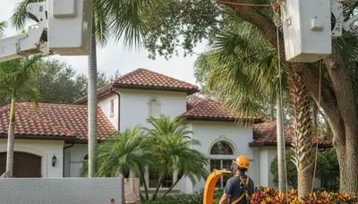 West Palm Beach, FL tree removal crew providing professional arborist services for local homeowners
