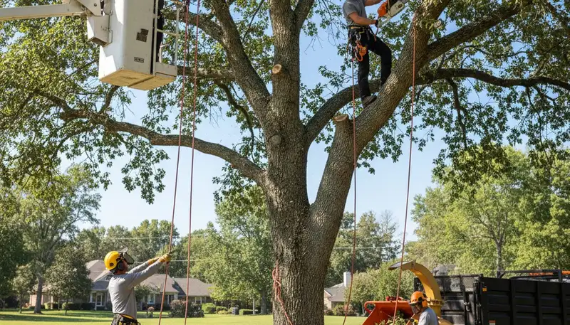 West Palm Beach tree trimming crew shaping trees for safer, healthier landscapes